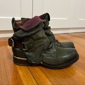 A.S.98 green Simon boot size 9/40